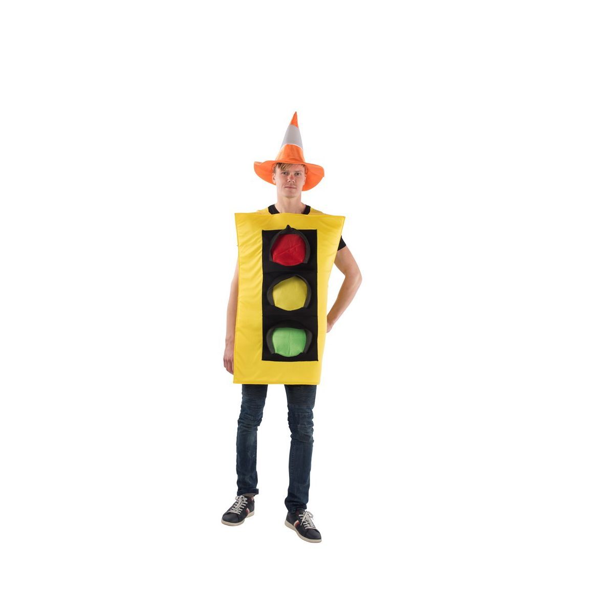 Dress Up America Traffic Light Costume and Safety Cone Hat for Adults -One Size | Target