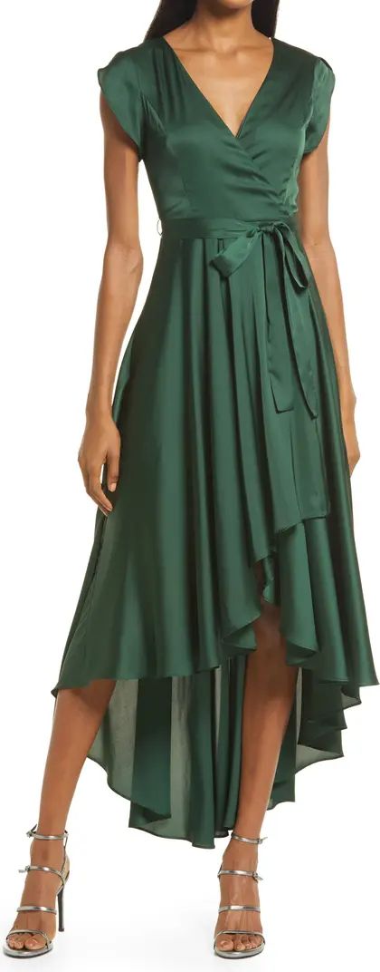 Lulus Fallen For You Satin High/Low Dress | Nordstrom | Nordstrom