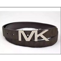 MICHAEL KORS BELT MONOGRAM REVERSIBLE W/SILVER MK BUCKLE FREE SHIP. Retail $78 | Bonanza (Global)