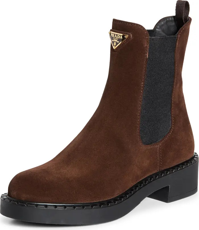 Prada Chocolate Chelsea Boot (Women) | Nordstrom | Nordstrom