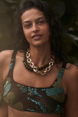 Chunky Resin Beaded Necklace | Anthropologie (US)