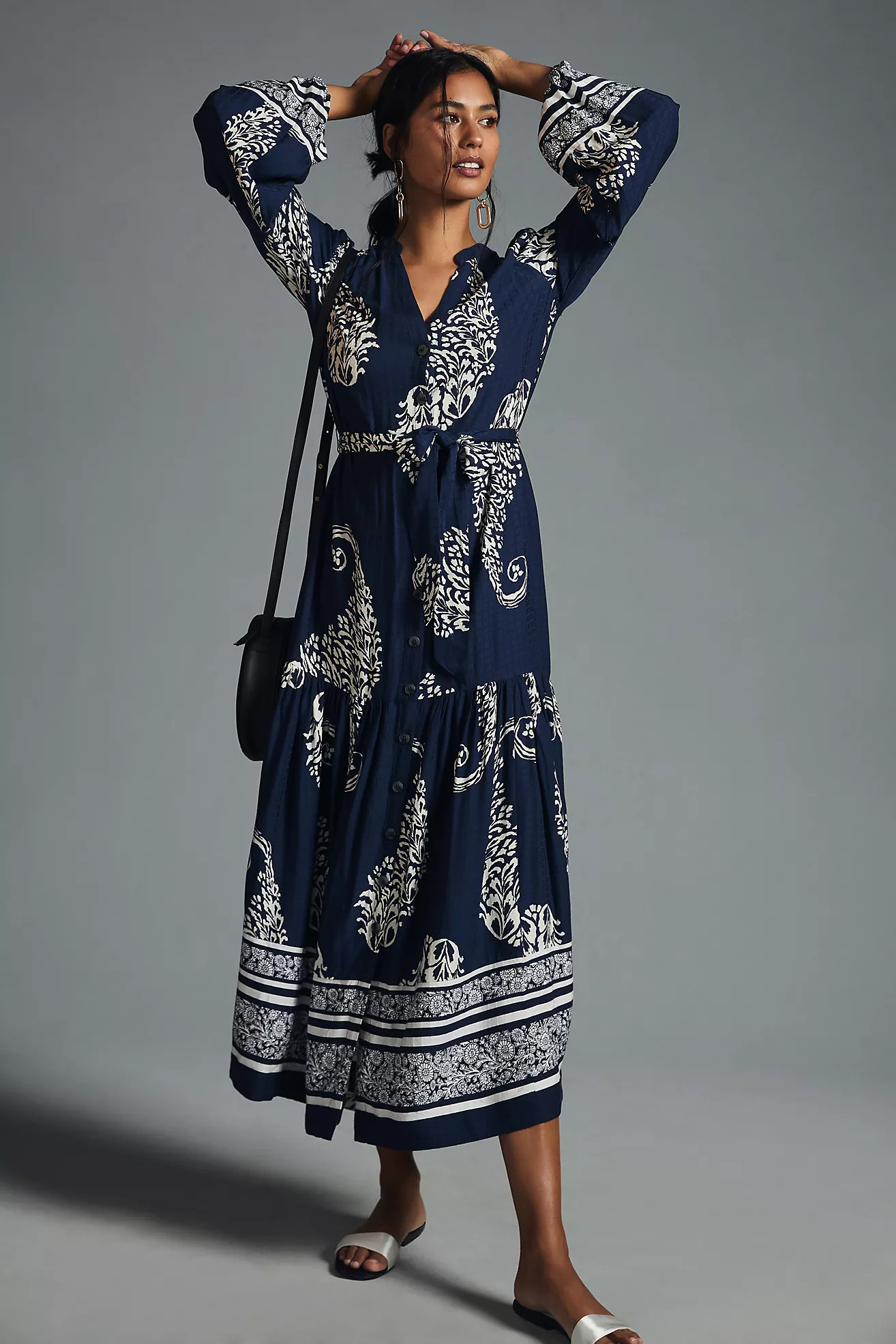 By Anthropologie Tiered Buttondown Dress | Anthropologie (US)