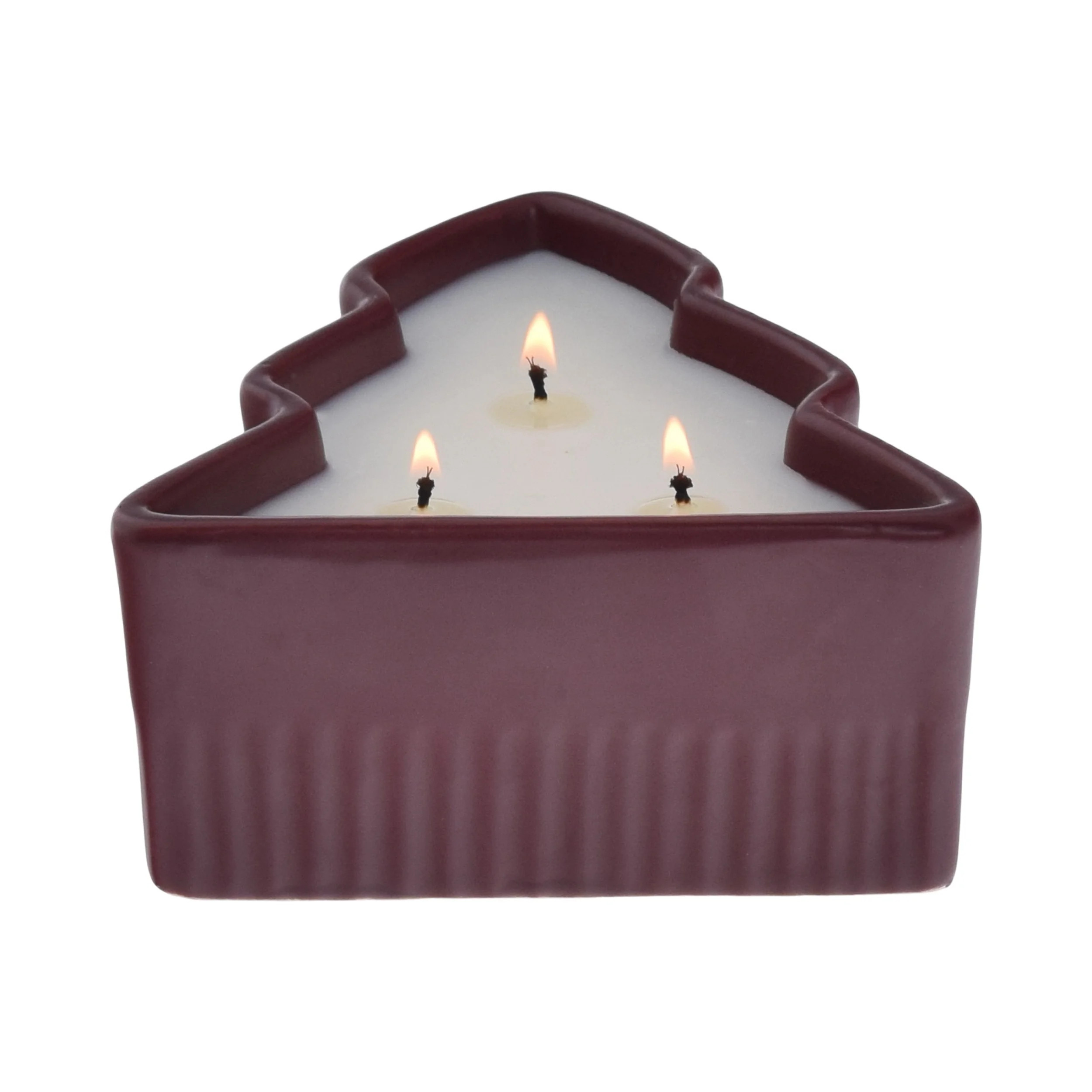 Better Homes & Gardens Spicy Cinnamon Stick Scented 3 Wick Ceramic Tree Dish Candle 10oz | Walmart (US)