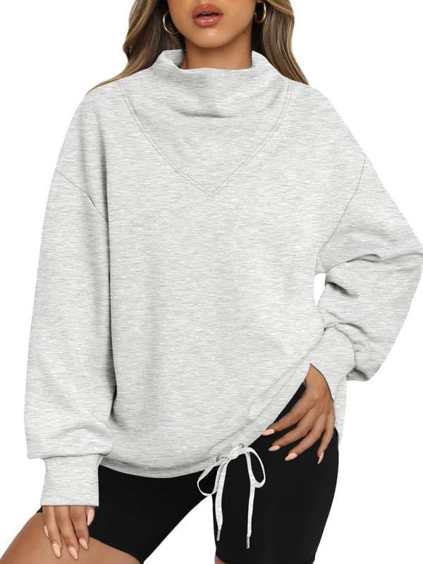 Womens Oversized Sweatshirts Turtleneck Pullover Y2k Cute Trendy Hoodies Teen Girl Preppy Winter ... | Amazon (US)