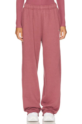 alo Accolade Straight Leg Sweatpant in Burgundy Truffle from Revolve.com | Revolve Clothing (Global)