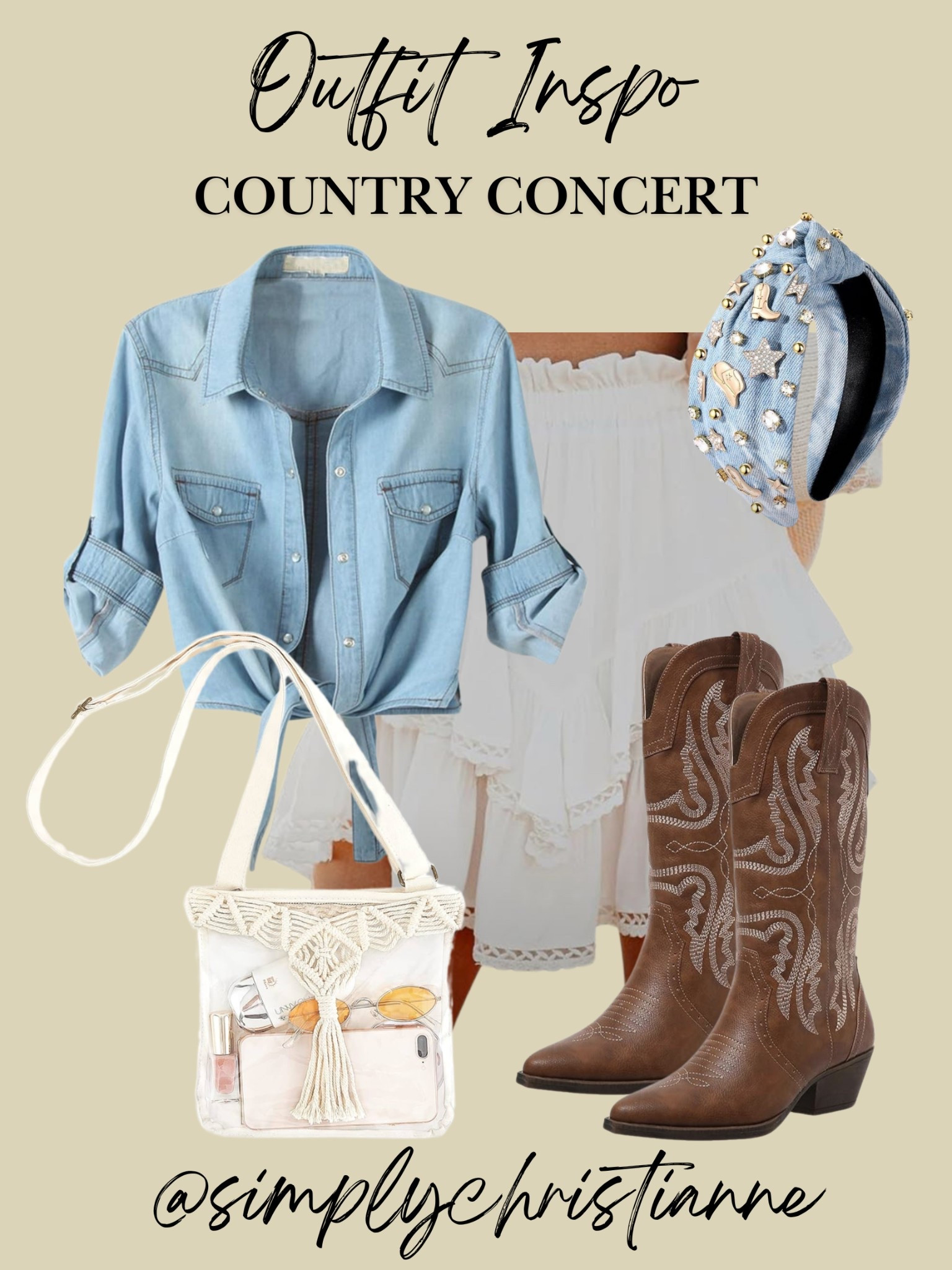 Country concert Outfit, Amazon Fashion 

#LTKStyleTip #LTKShoeCrush #LTKItBag
