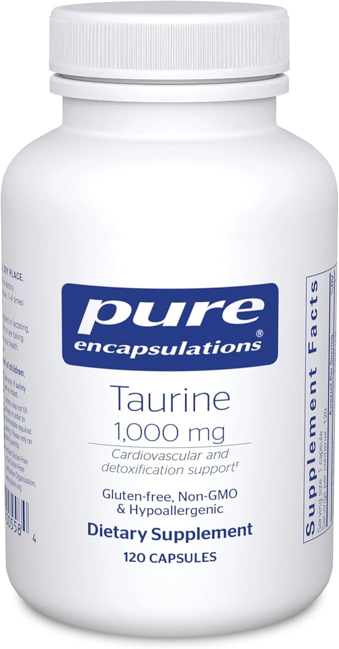 Pure Encapsulations Taurine 1,000 mg - Supports Heart Health & Detox - Essential Amino Acid - Liv... | Amazon (US)