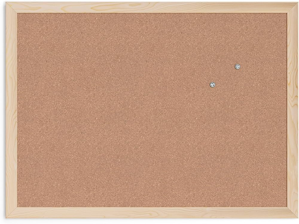 U Brands Cork Board, 18 x 24 Inches, Light Pine Wood Frame (265U00-01) | Amazon (US)