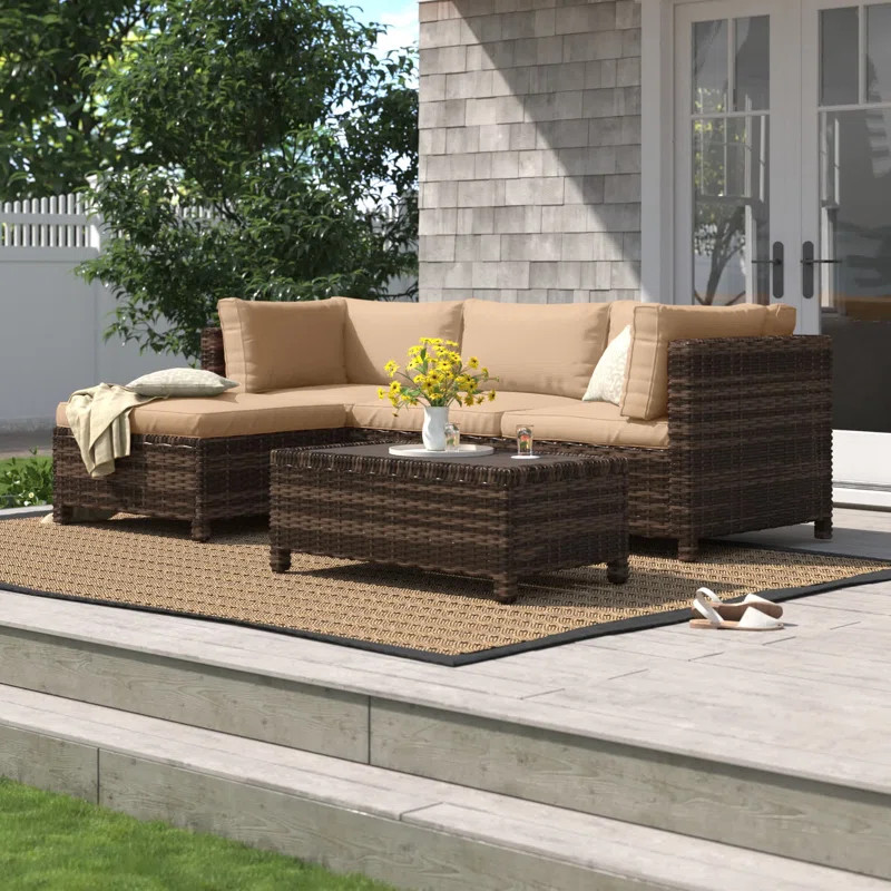 Parkhurst 3 - Person Outdoor Seating Group with Cushions | Wayfair North America
