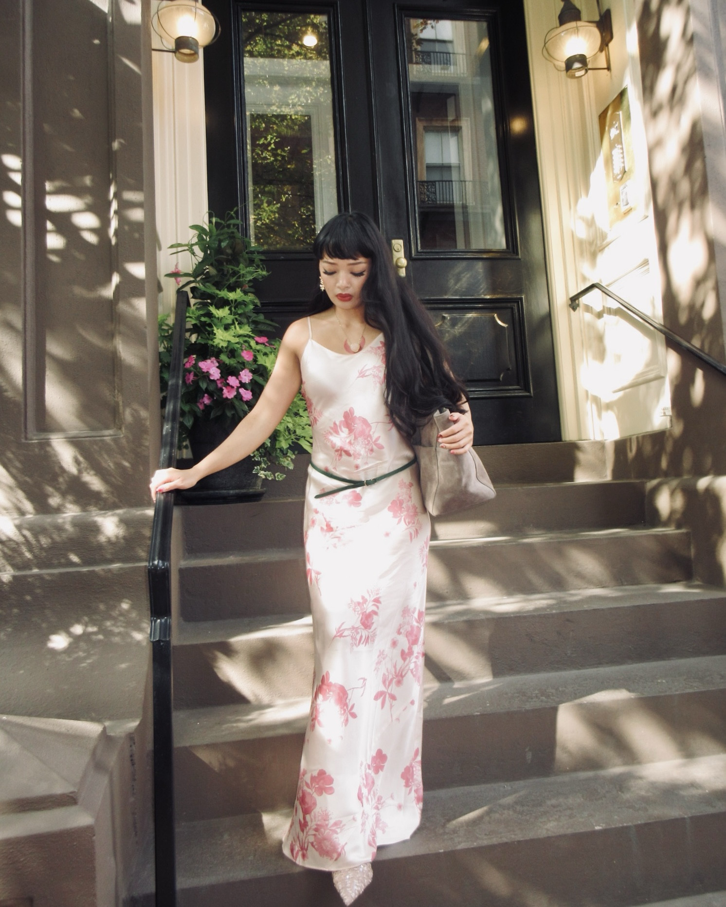 quince.com 🌟new customers dc: INFG-25ANISHAESPINOSA10 

🍵Matcha and strolls through Beacon Hill in my @onequince 🌸👜 #QuincePartner

fashion, 100% mulberry silk slip dress, slip dress, pink floral flower maxi dress, suede bag, Bon! Specialty Coffee, Beacon Hill Boston, matcha aesthetic, matcha run, Fil-Am Filipino fashion beauty lifestyle blogger influencer content creator in Boston MA

#LTKBeauty #LTKPetite #LTKStyleTip