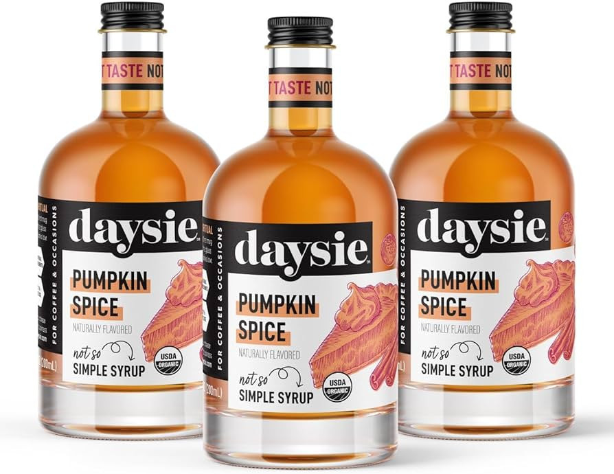 Daysie Pumpkin Spice (3-Pack) Certified Organic Syrup, 200ml | Amazon (US)