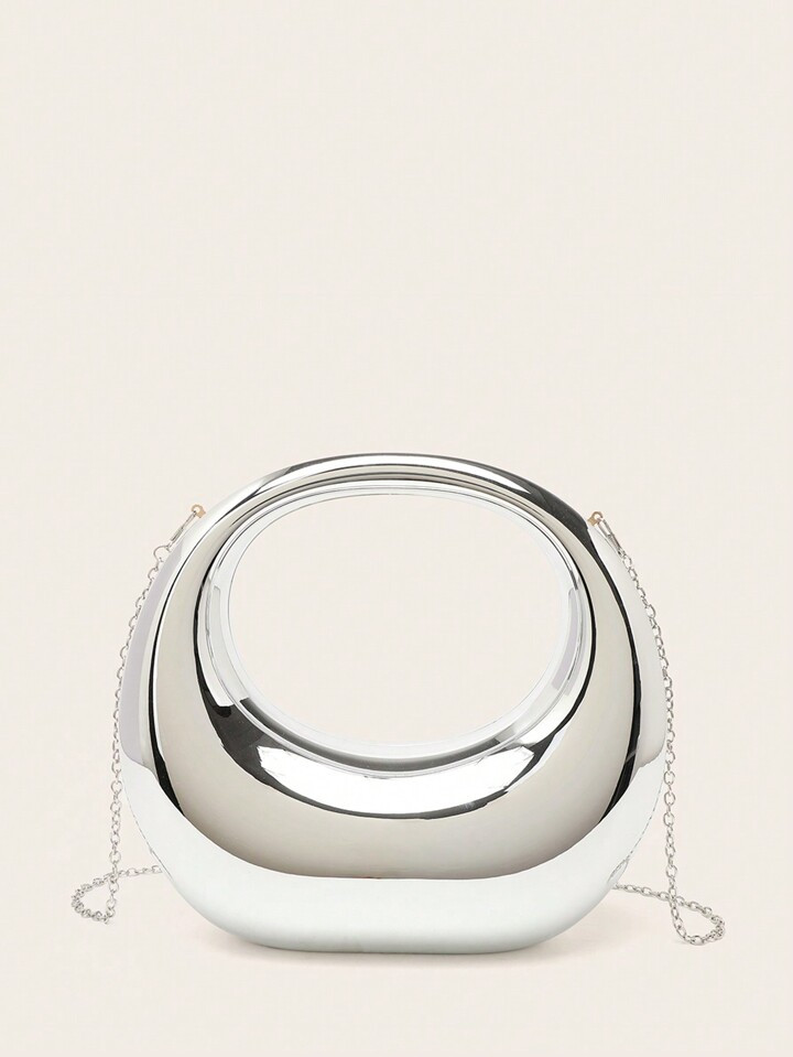 Acrylic Metallic Mirror Finish Handbag | SHEIN