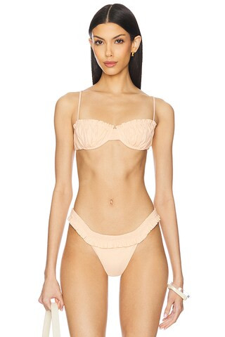 FAITHFULL THE BRAND Esterel Bikini Top in Butter from Revolve.com | Revolve Clothing (Global)