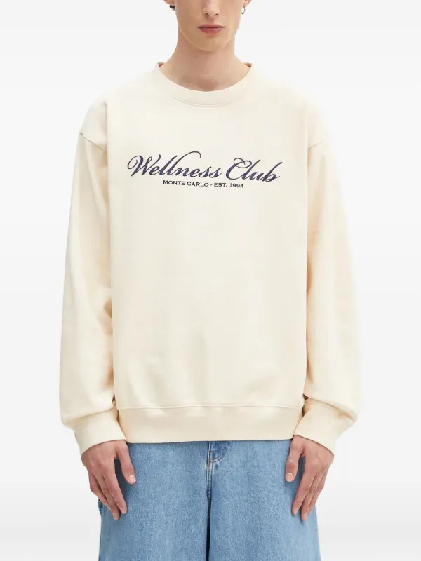 Sporty & Rich Wellness Club Sweatshirt | Neutrals | FARFETCH | Farfetch Global