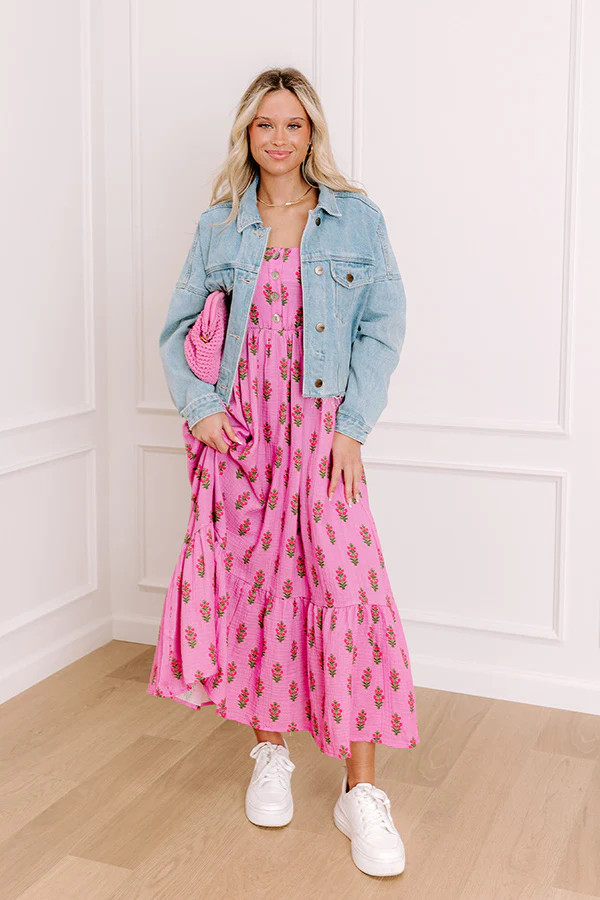 Vacay Mindset Floral Midi Dress | Impressions Online Boutique