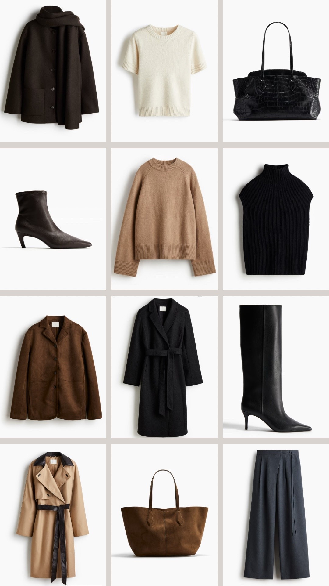 15% off H&M for 24 hours!

Scarf jacket, short sleeve knit top, tote bag, heeled ankle boots, light brown knitwear, turtle neck knit top, suede jacket, tie belt coat, knee high boots, trench coat, suede handbag, grey tailored trousers 

#LTKwinter #LTKstyletip #LTKautumn