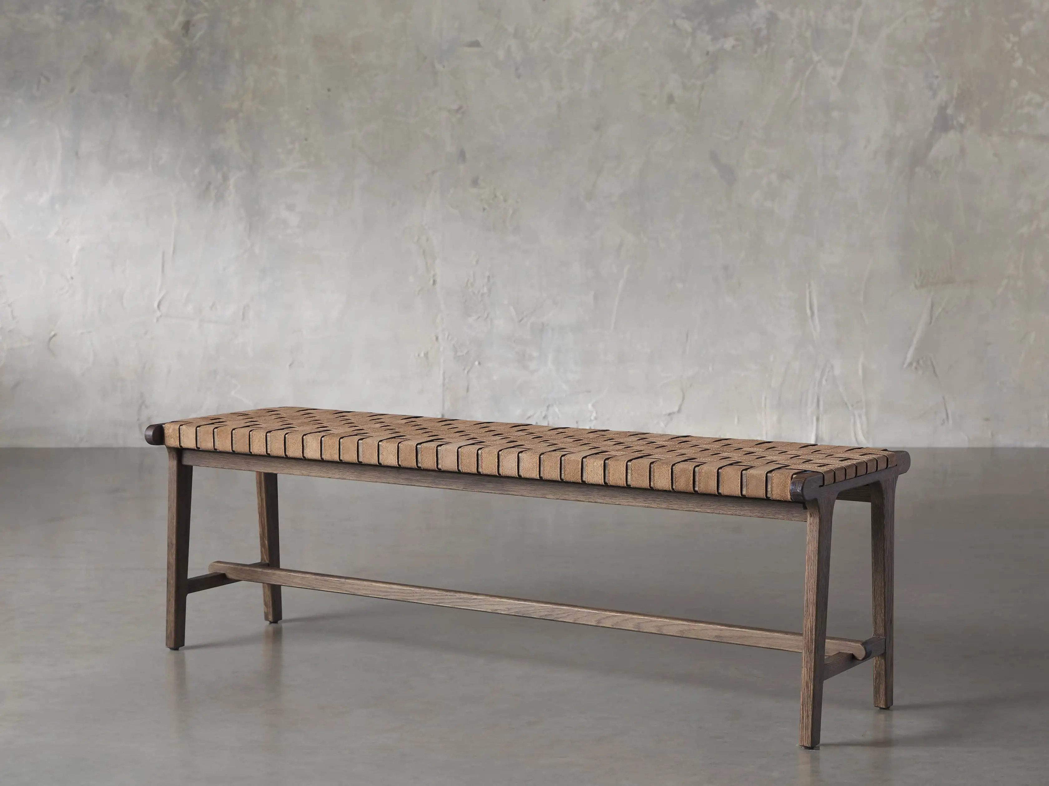 Henry Backless Bench | Arhaus