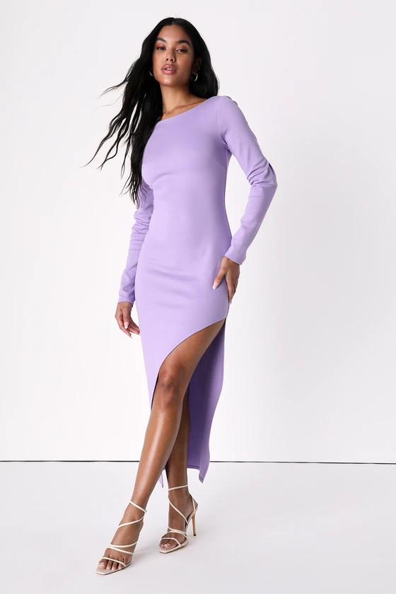 Dreaming About You Lilac Long Sleeve Maxi Dress | Lulus (US)