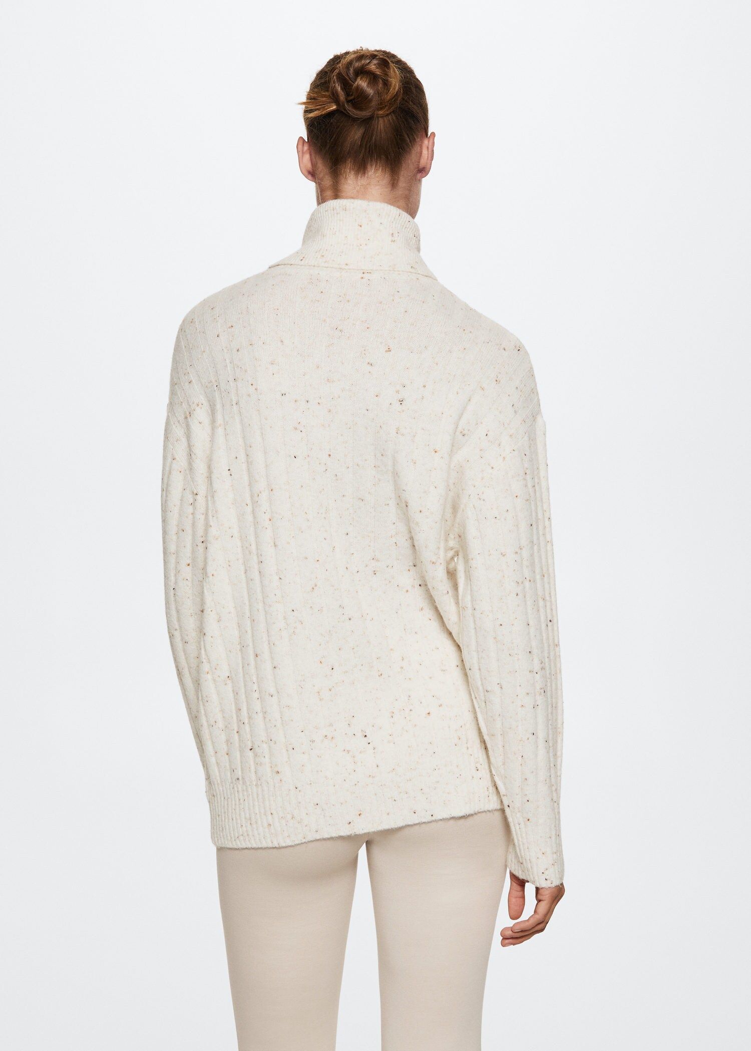Fleece turtleneck sweater -  Women | Mango USA | MANGO (US)