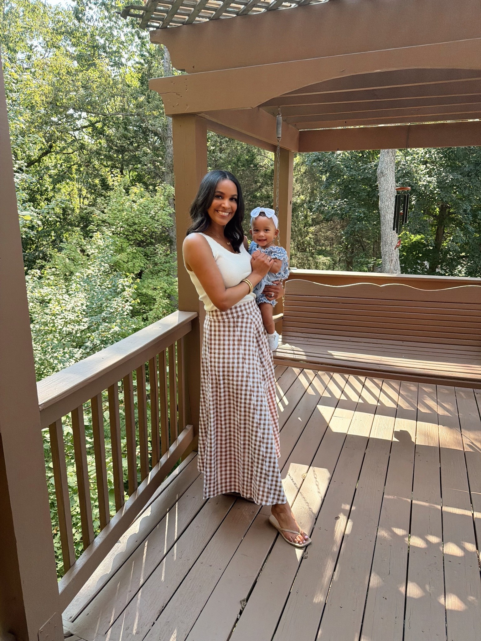Dinner outfit 
Small in tank and medium in skirt sandals tts

#LTKootd #LTKBaby #LTKTravel