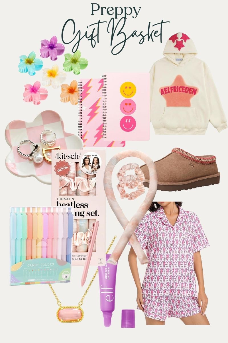 Preppy gift basket
Preppy gift ideas
Amazon gifts for her 
Pajamas
Ugg Tasman 
Heatless curls 
Alfriceden
Claw clips 
Kendra Scott 
Tweens 
Tween gifts 

#LTKFindsUnder50 #LTKU #LTKFindsUnder100