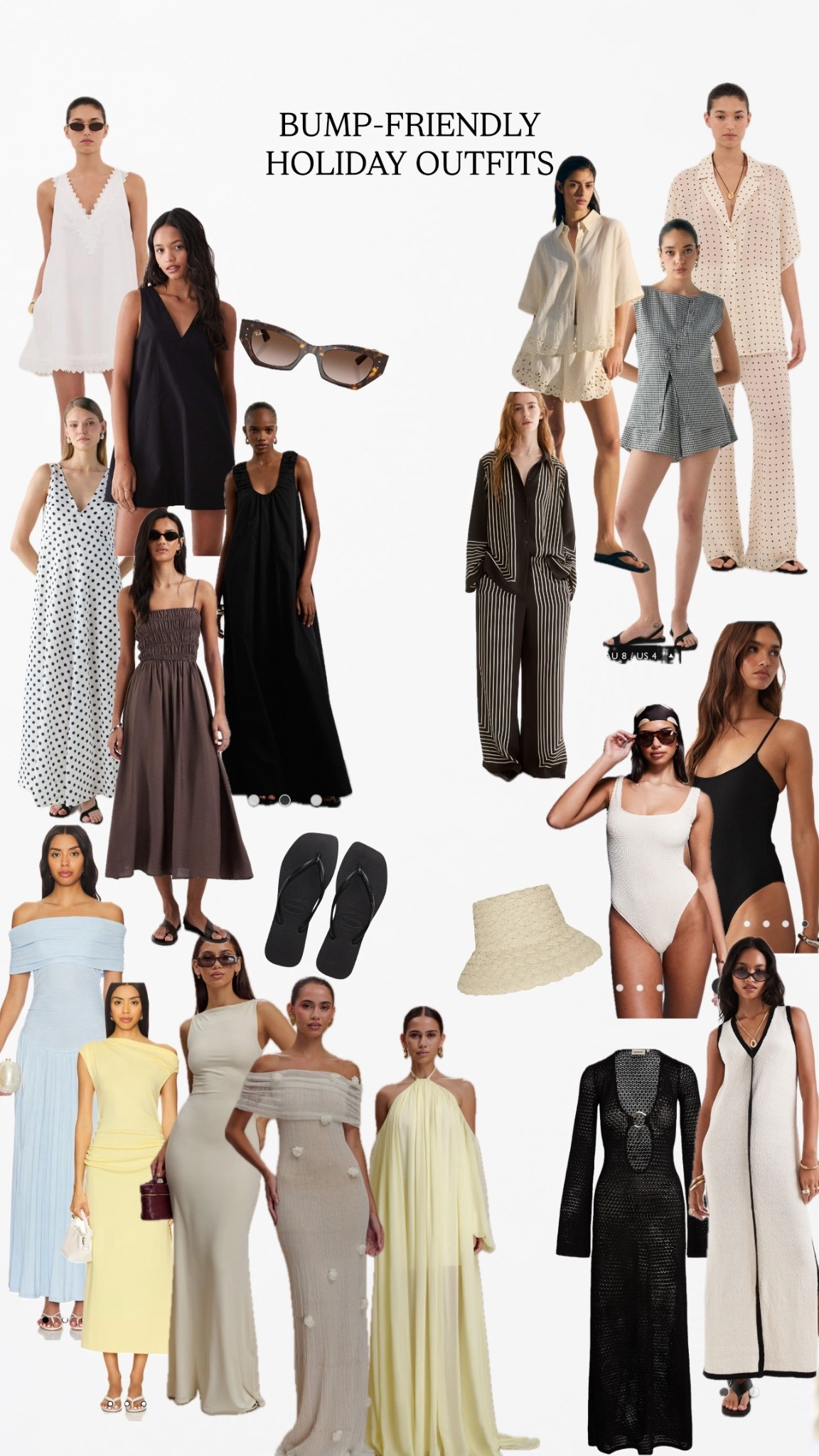 Everything I’d pack for a babymoon ☀️ 

None of these are maternity items however I’ve only included elasticated waist items or items that are stretchy or loose that will fit over bump but still work for you after your pregnancy 🤍

#LTKBump #LTKTravel #LTKSeasonal