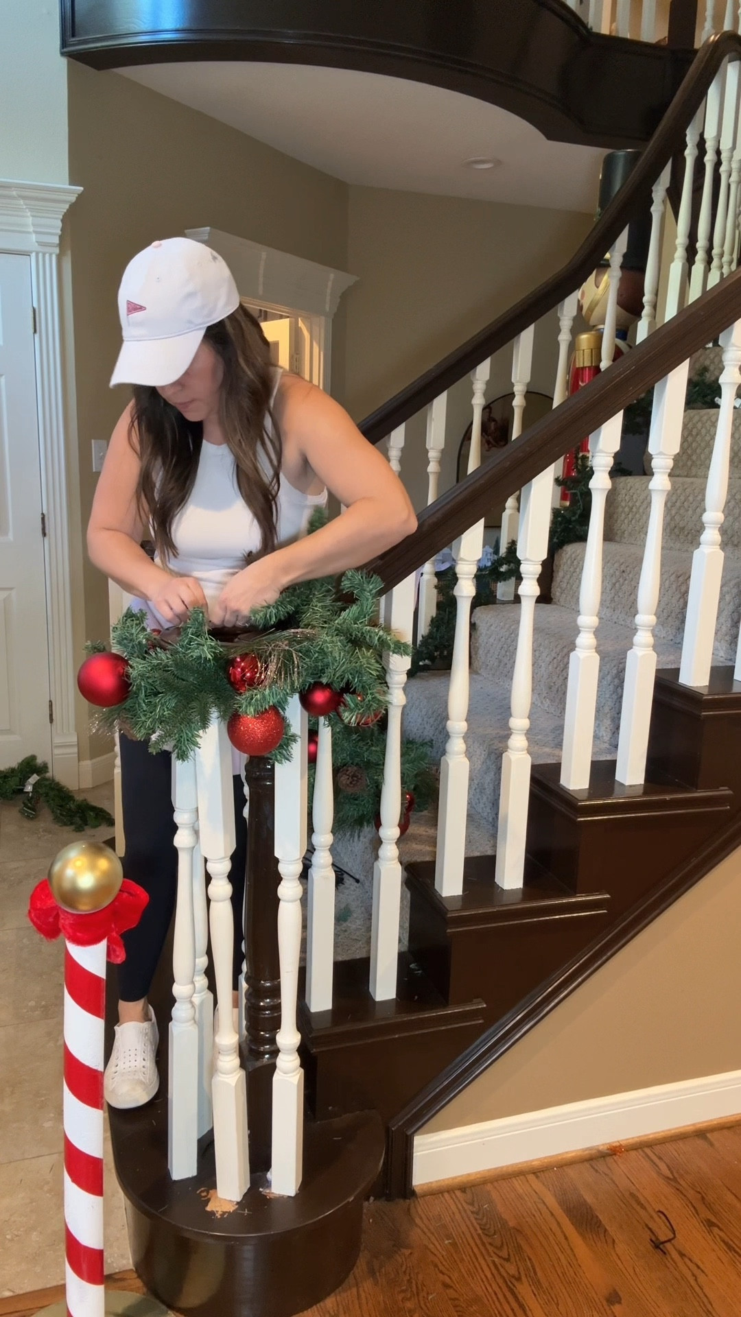 Decorate with me! I really only have a few more things to do. I’ve been way ahead this year on decorating because we wanted to have most of the decor done before Thanksgiving since Dan’s parents were going to be here.

These garlands with the ornaments on them are old. We have had them for a few years and they used to be in our old podiatry office, but they look so pretty here.

I used these affordable, simple pre lit garlands to wrap around them to give them light and make them look fuller. I’ll tag some similar finds in my LTK.

If you’re working room by room this season, save this for your banister glow up and follow @makingfrugalfun for more cozy Vlogmas decorating inspo, frugal holiday finds, and simple ways to make your home feel magical on a budget.

#vlogmas #vlogmas2025 #decoratewithme #holidaydecor #christmasdecor #christmasdecorations #christmasathome #cozychristmas #banisterdecor #garlanddecor #frugalhome #frugallivingstyled #budgetfriendlydecor #walmarthome #amazonhome #holidayhome #homedecorinspo #cozyhomeideas #makingfrugalfun

#LTKHoliday #LTKHome #LTKvlog