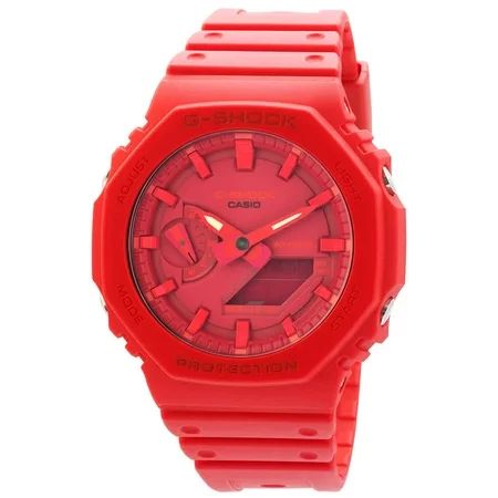 Casio G-Shock Alarm World Time Quartz Analog-Digital Red Dial Men s Watch GA2100-4A | Walmart (US)