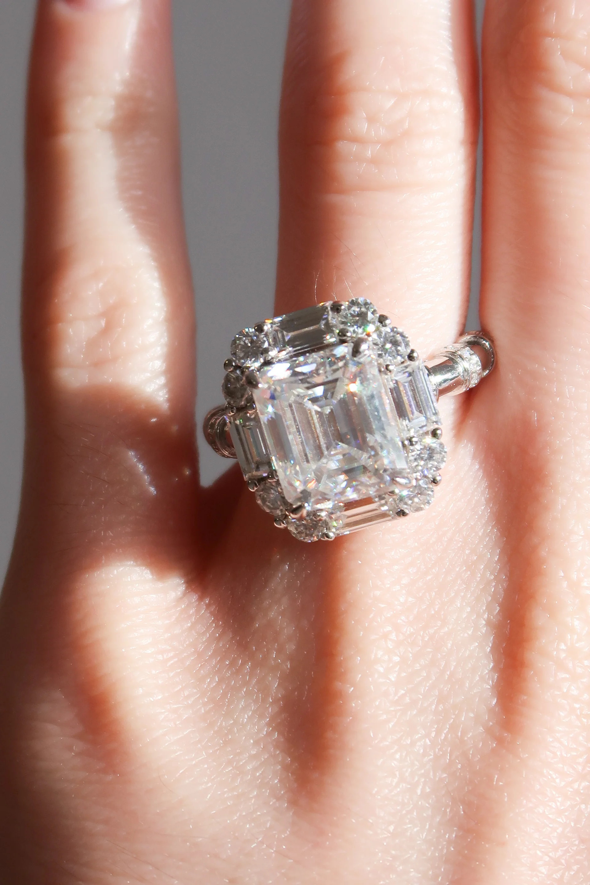 The Coronation 6 Carat .925 Sterling Silver Moissanite Ring | KC Chic Designs