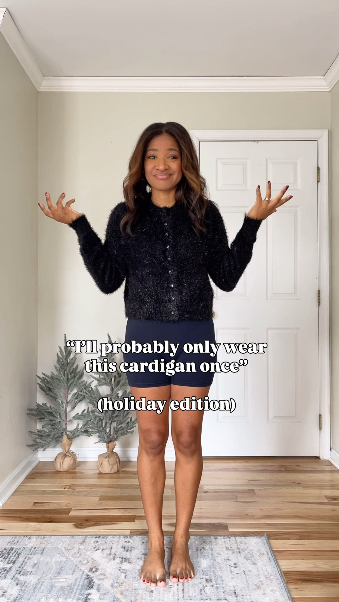 Festive Target cardigan three ways! Wearing a small 

#ltkholiday #ltkfindsunder50 #ltkfindsunder100