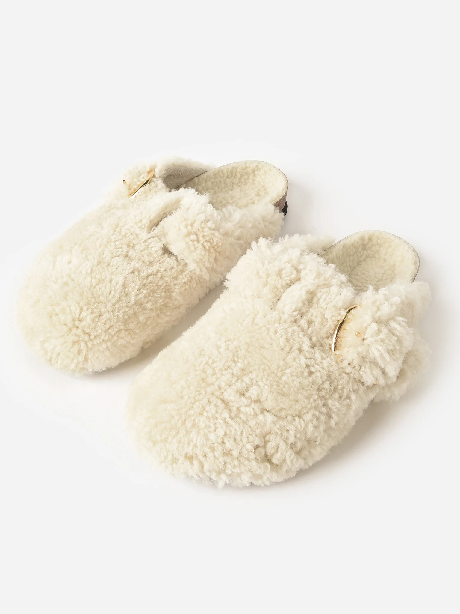 BIRKENSTOCK
                      
                     Women's Boston Big Buckle Shearling Clog | Saint Bernard