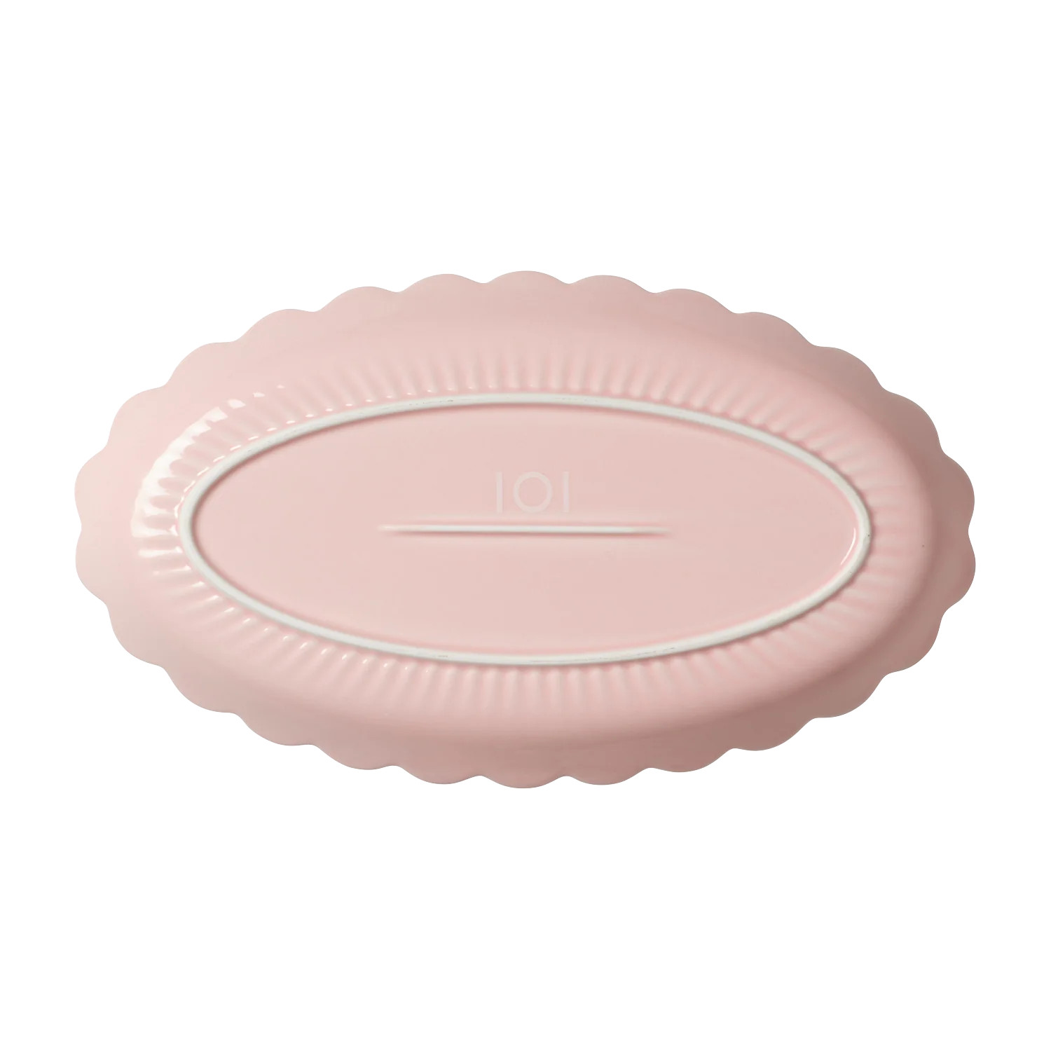 Pink Scallop Platter | In the Roundhouse