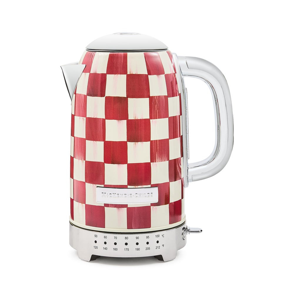 Cherry Check Electric Kettle | MacKenzie-Childs
