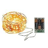 33ft Battery-Powered LED String Lights with 100 LED Lights, Waterproof Indoor Fairy Lights, Party Li | Amazon (US)