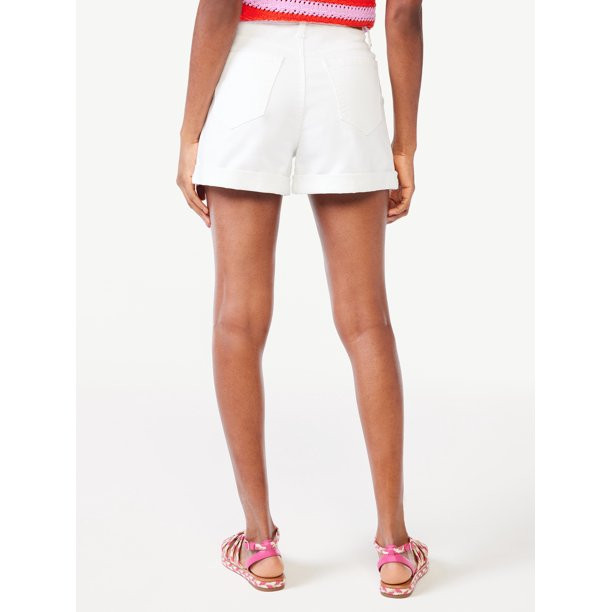Scoop Women's High Rise Denim Utility Shorts | Walmart (US)