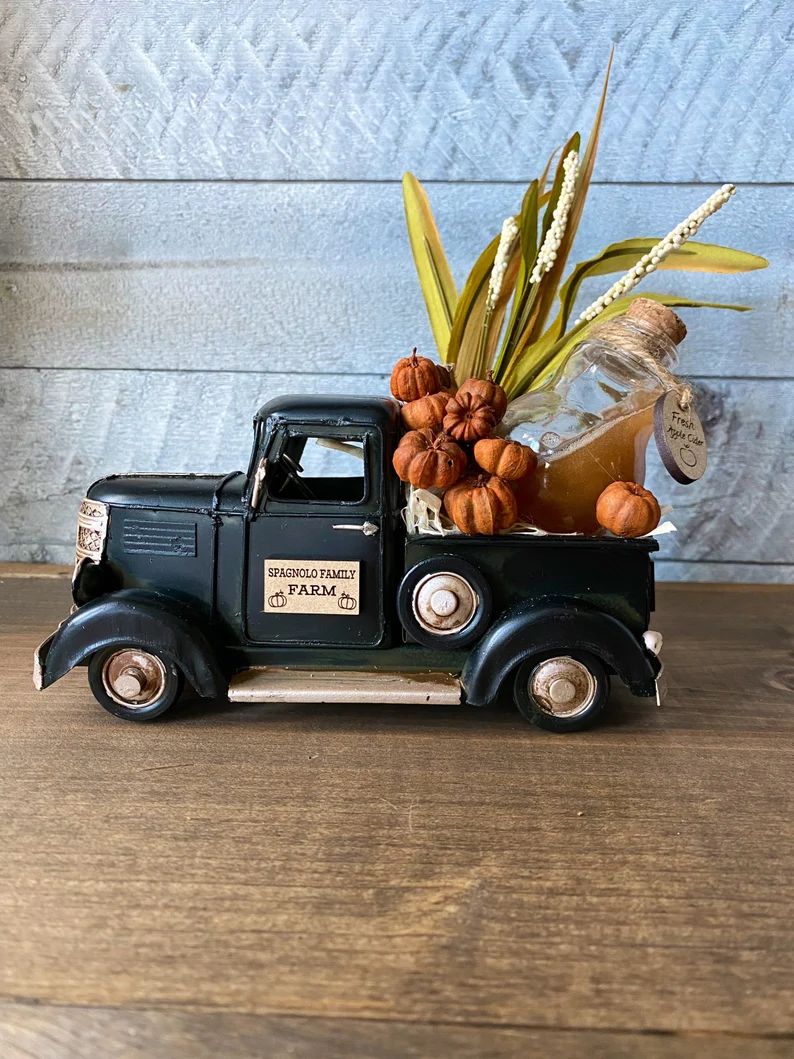 Fall Metal Truck Tiered Tray Decor Fall Personalized Truck | Etsy | Etsy (US)