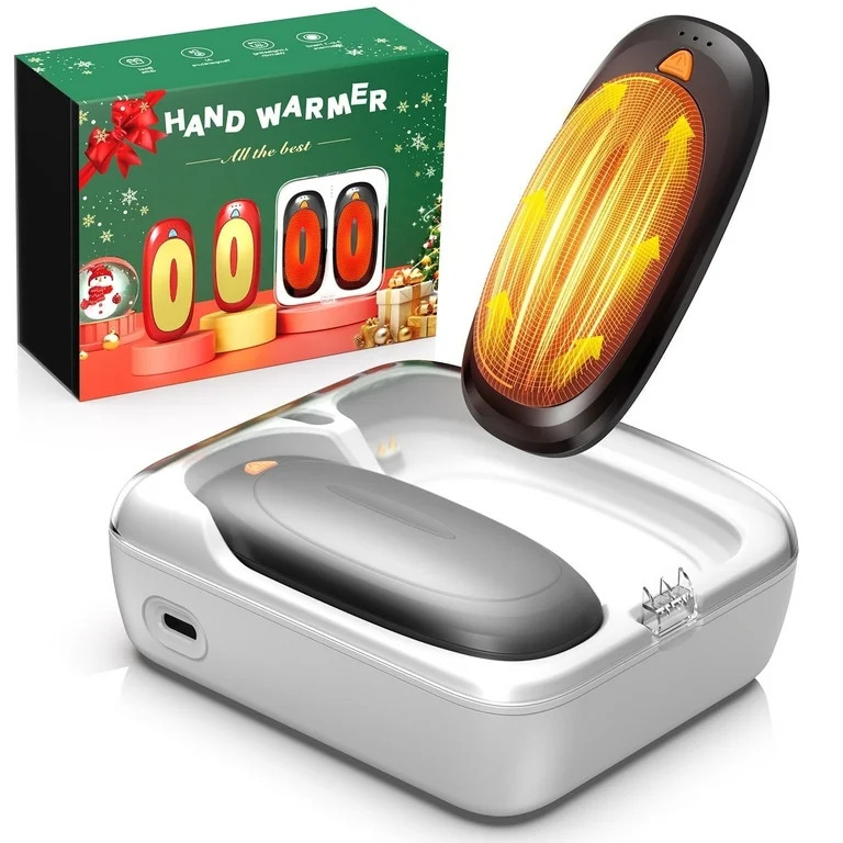 Fovendi Rechargeable Hand Warmers with Charge Case, 2 packs 14,000mAh Electric Hand Warmer, Reusa... | Walmart (US)
