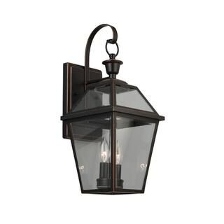 Home Decorators Collection French Quarter Gas Style 2-Light Outdoor Wall Lantern Sconce JLW1612A-... | The Home Depot