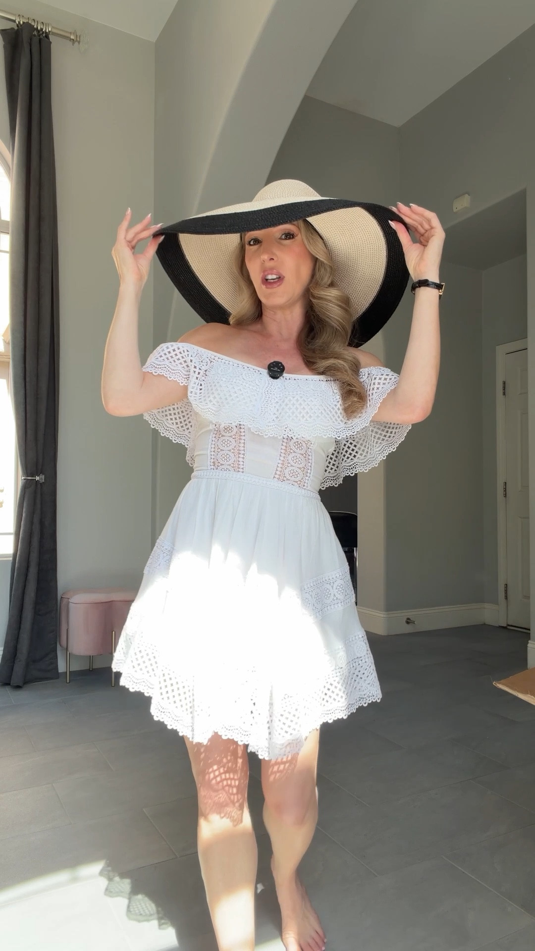 The cutest sun hat ☀️ If you’re looking for a UPF 50 packable sun hat check out this rollable floppy hat to complete your vacation outfit. It’s a resort wear essential. Use discount code EVED10

#LTKTravel #LTKootd #LTKSwim