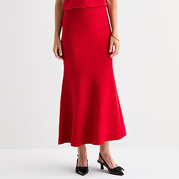 Liz Claiborne Womens Long Flared Skirt | JCPenney