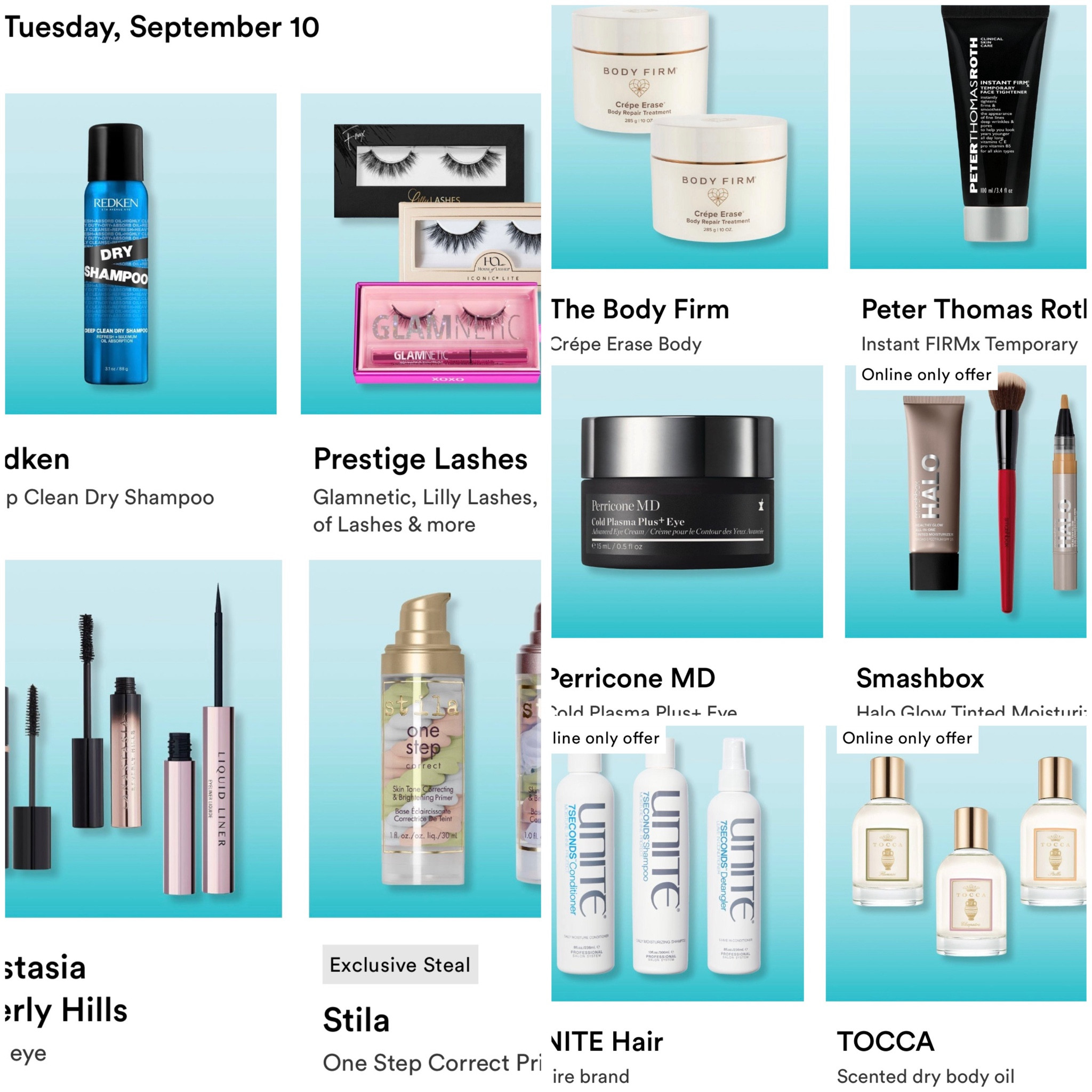 Ulta 50% off beauty steals 9/9 - my top picks are the Smashbox tinted moisturizer and the ABH lash sculpt mascara 