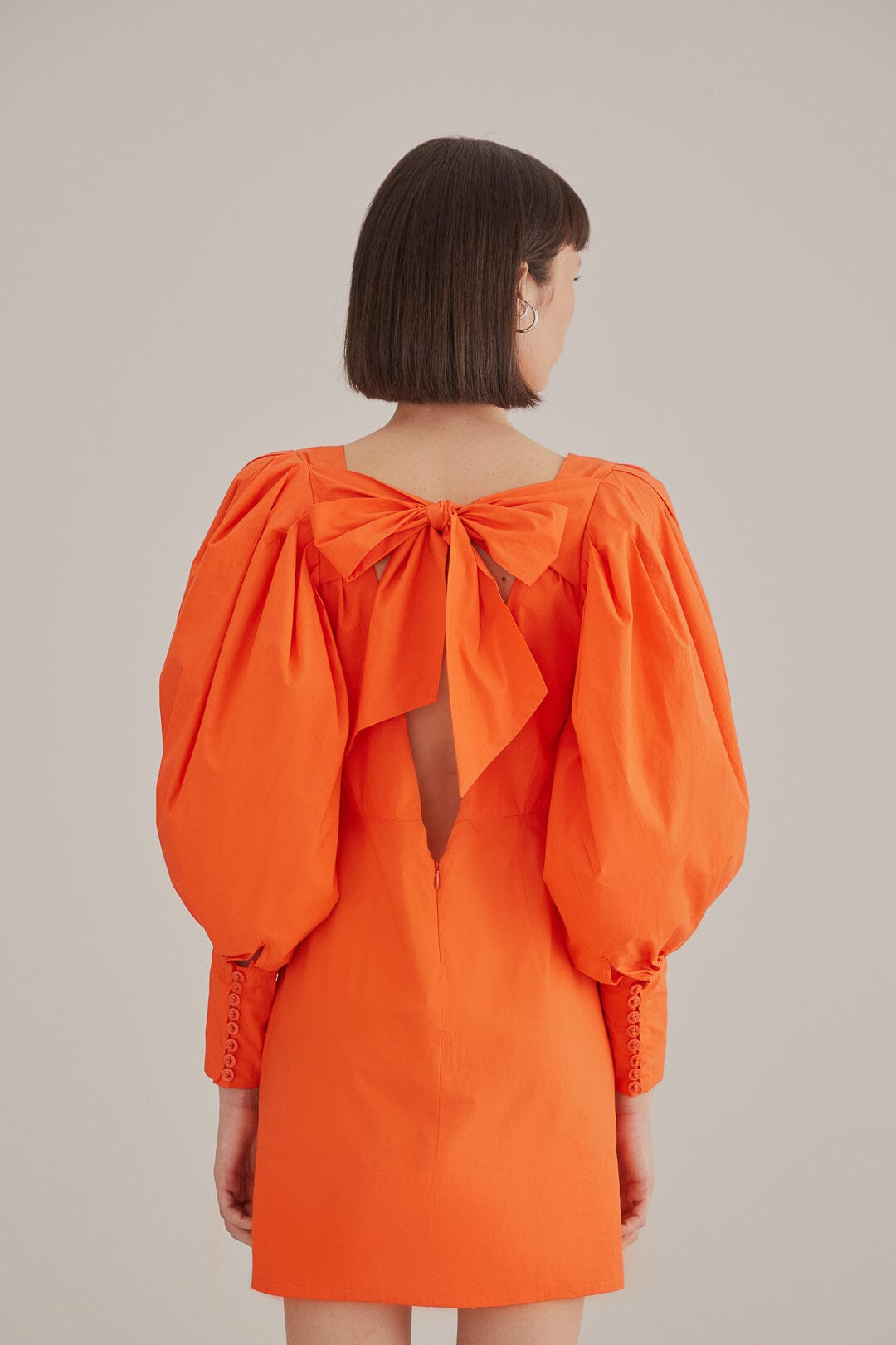 Orange Open Back Mini Dress | FarmRio (US)