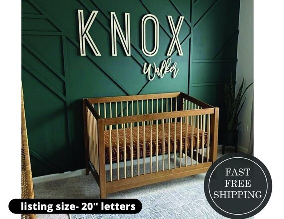 Stacked Custom name sign, wood name sign, nursery sign, nursery letters, children's decor, nurser... | Etsy (US)