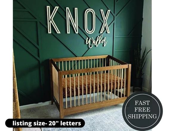 Stacked Custom name sign, wood name sign, nursery sign, nursery letters, children's decor, nurser... | Etsy (US)