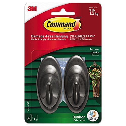 Command Hook Medium Terrace, Black ￼ | Amazon (US)