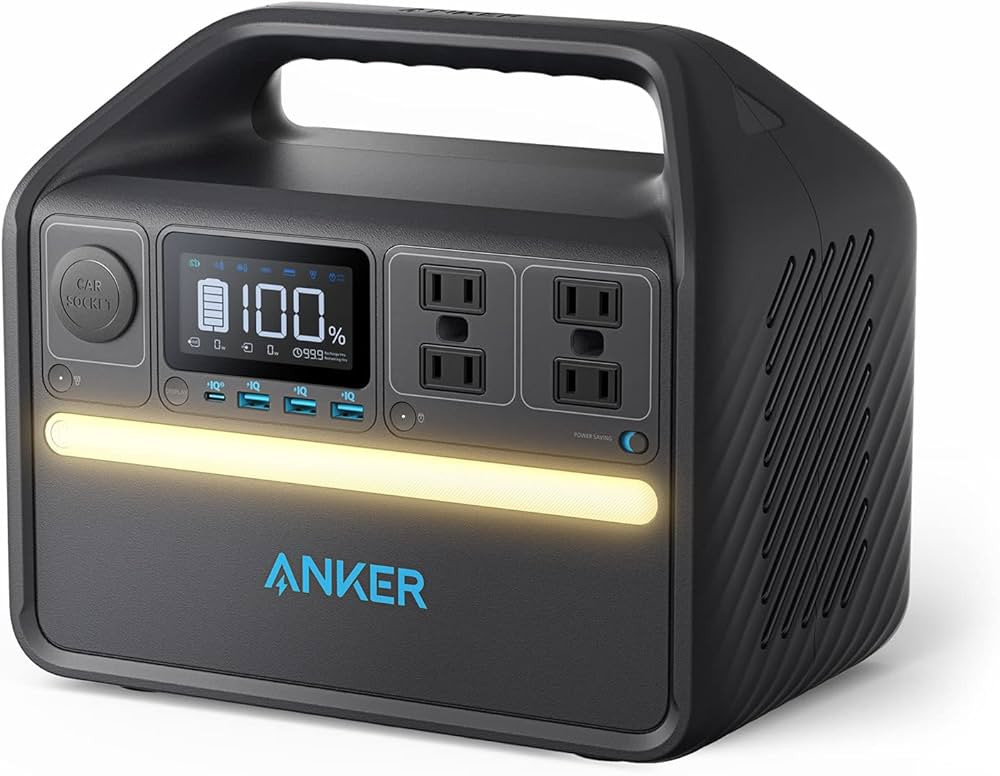 Anker 535 Portable Power Station, 512Wh Solar Generator (Solar Panel Optional) with LiFePO4 Batte... | Amazon (US)
