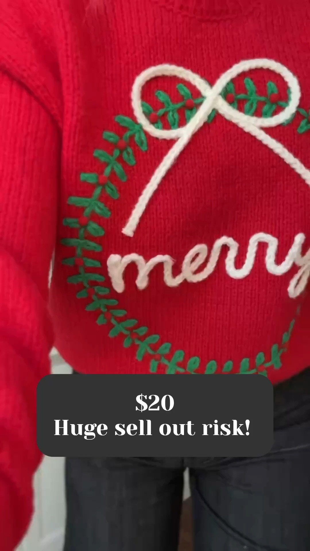 @Walmart holiday sweaters are so good and sell out each year! I am in a small!