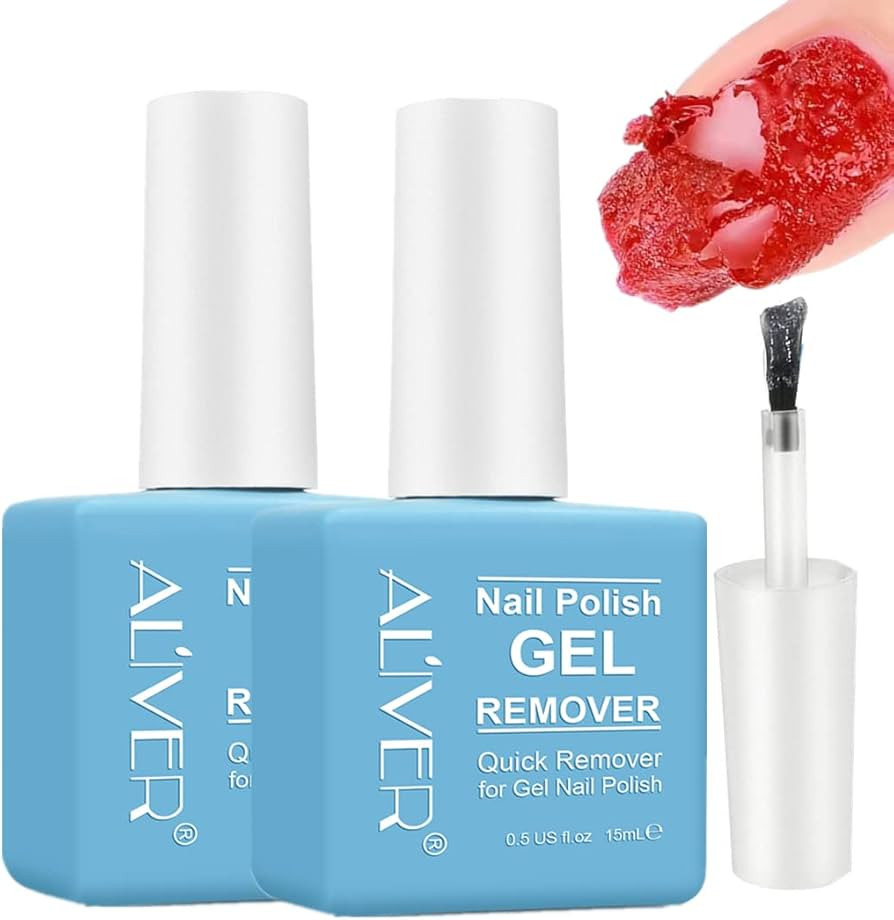 ZODENIS Gel Nail Polish Remover (2 Packs), Gel Remover for Nails GelNail Remover- Quickly & Easil... | Amazon (US)