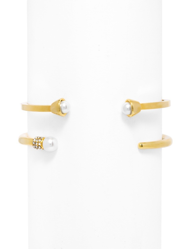 Structural Pearl Cuff Set | BaubleBar