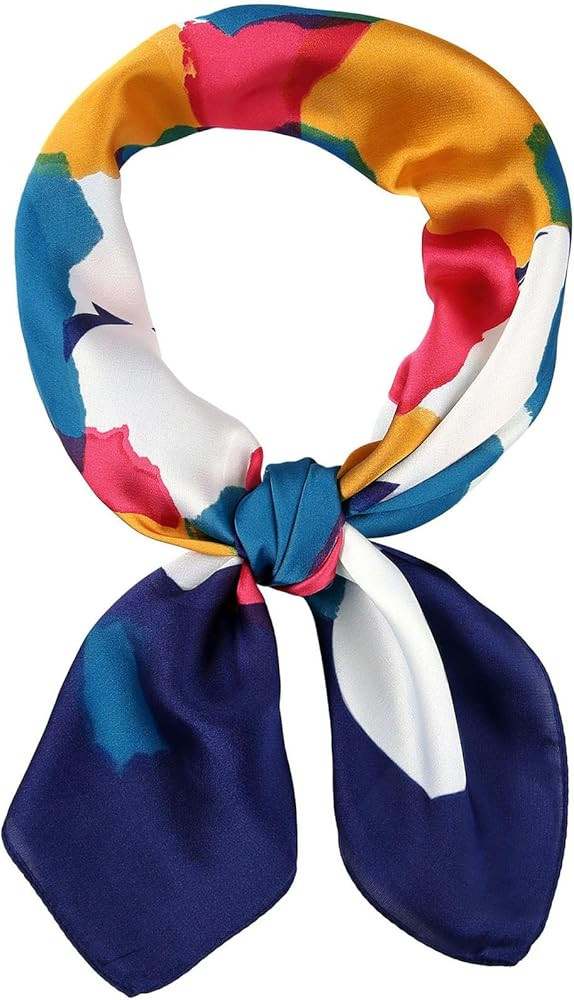 Dailyacc Hair Bandanas Scarf For Women Lightweight Fashion Neck Silk Satin Head Scarves For Sleep... | Amazon (US)